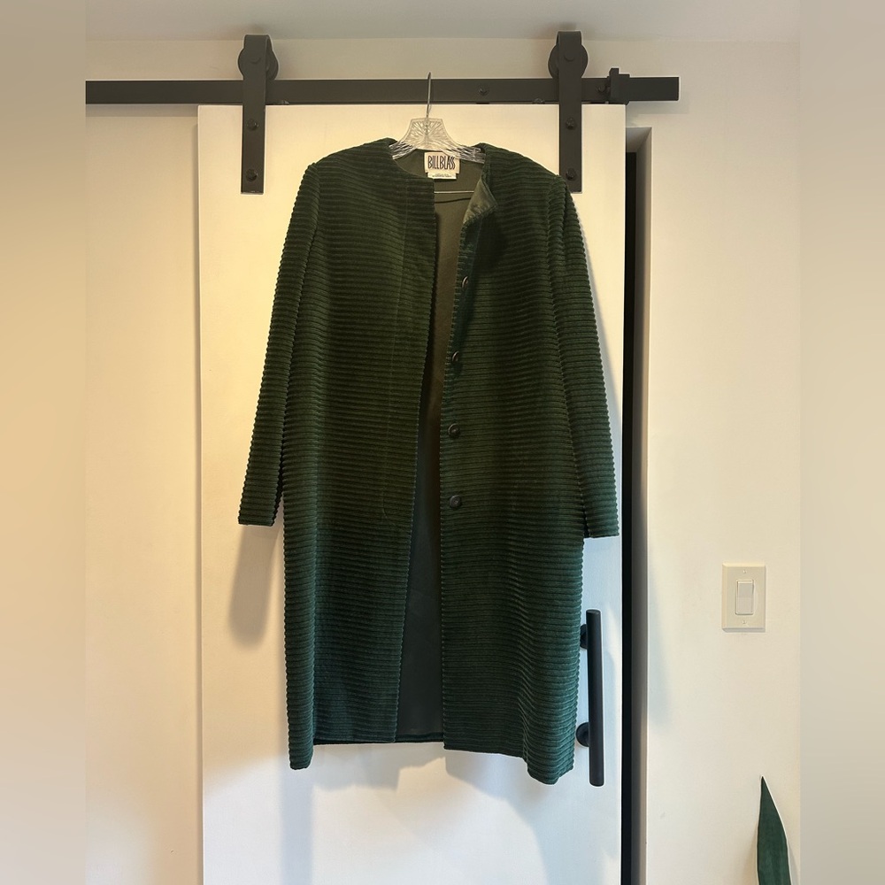 Green Velvet Topcoat